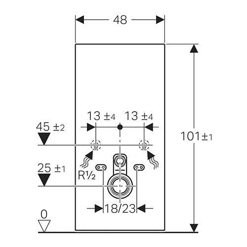 Geberit Monolith Sanitary Module for Wall-Hung Toilet 1010mm