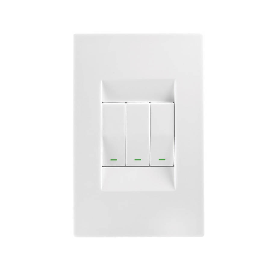 Crabtree Topaz 3 Lever Light Switch 4 x 2 - White