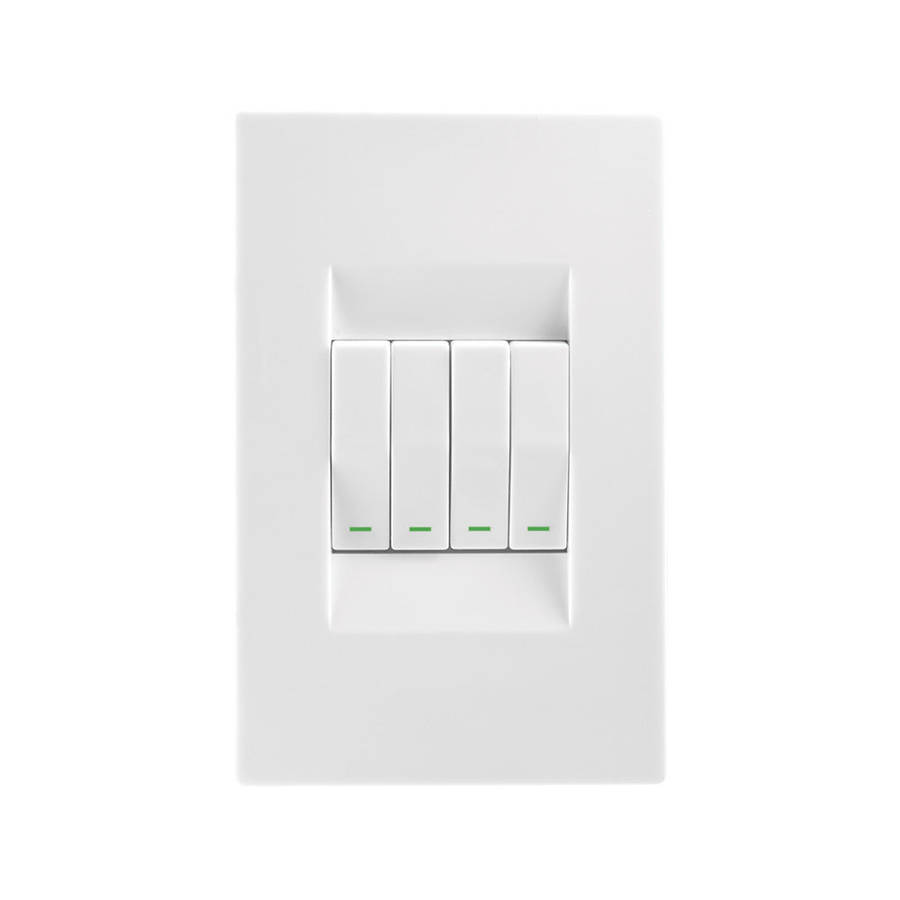 Crabtree Topaz 4 Lever Light Switch 4 x 2 - White