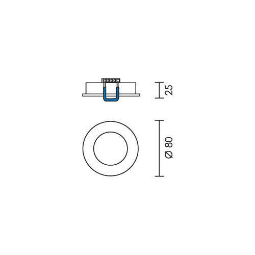 Spazio 2216 Downlight 80mm