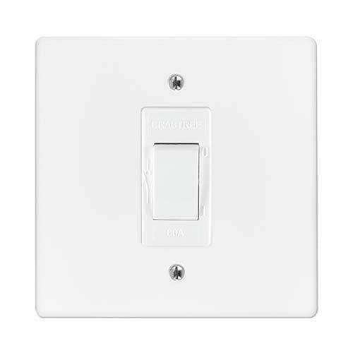 Crabtree Classic 2 Pole Stove Isolator Switch 2P 60A 4 x 4