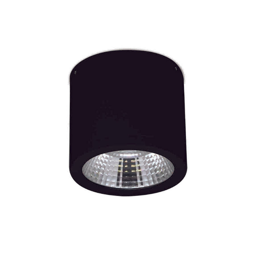 Spazio Portico Slim LED Surface Downlight 24° 25W 3030lm 110x120mm - Black