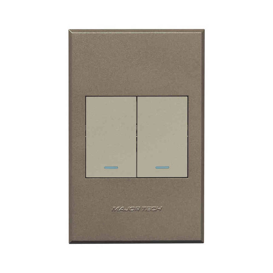 VETi 3 2 Lever Light & Dimmer Switch 4 x 2