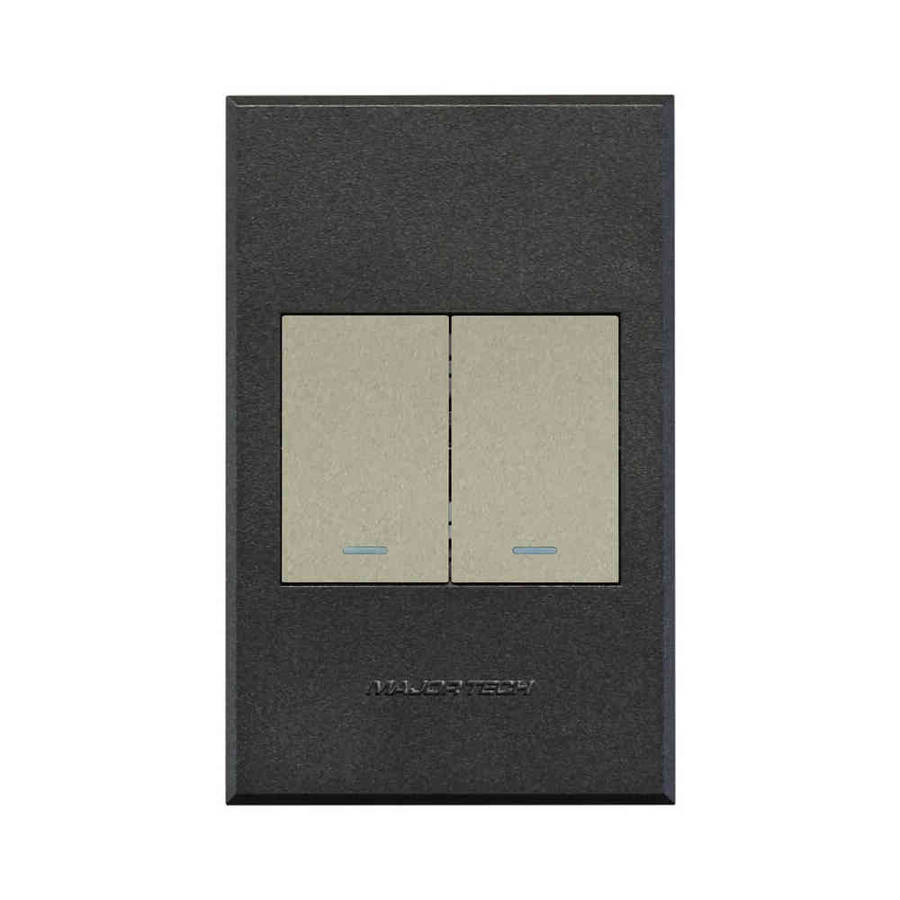 VETi 3 2 Lever Light & Dimmer Switch 4 x 2