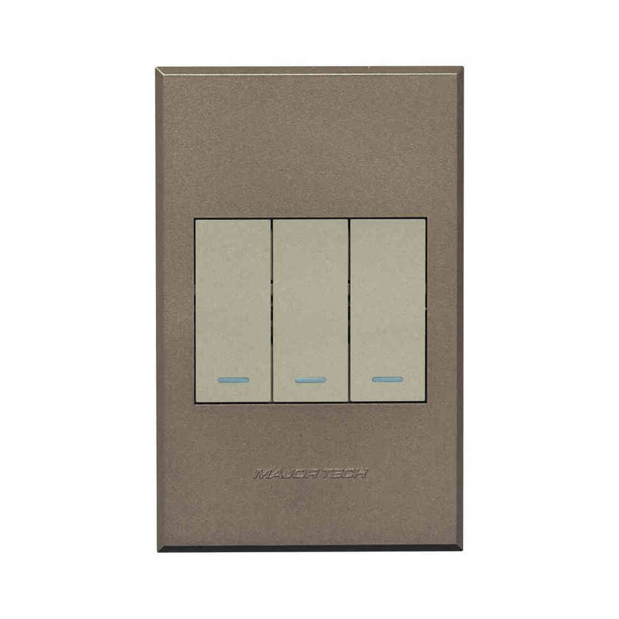 VETi 3 3 Lever 2-Way Light & Dimmer Switch 4 x 2