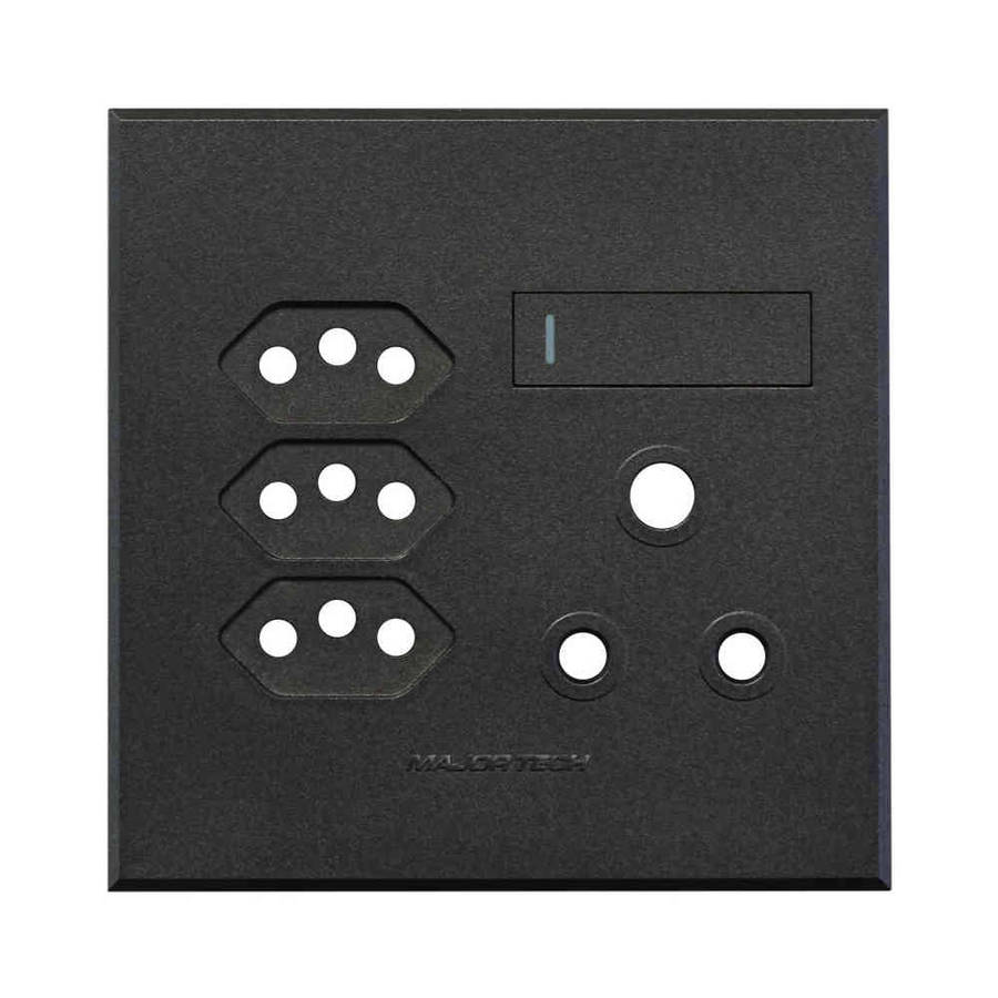 VETi 3 RSA & Slimline Combo Socket Cover Plate 4 x 4