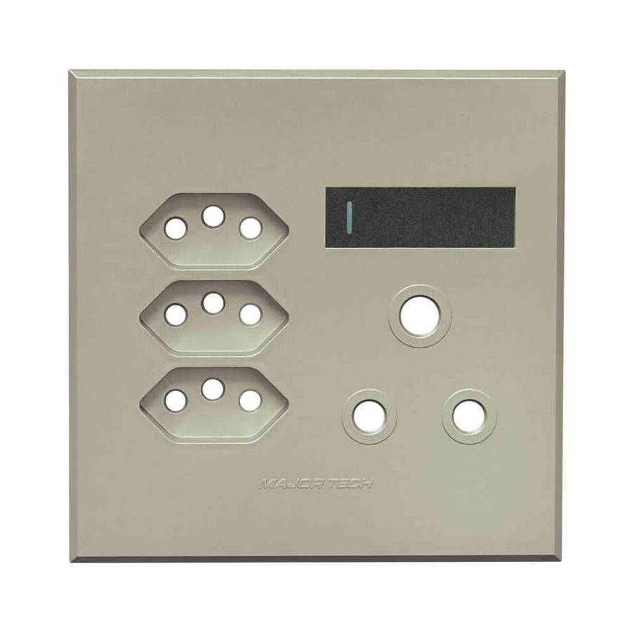 VETi 3 RSA & Slimline Combo Socket Cover Plate 4 x 4