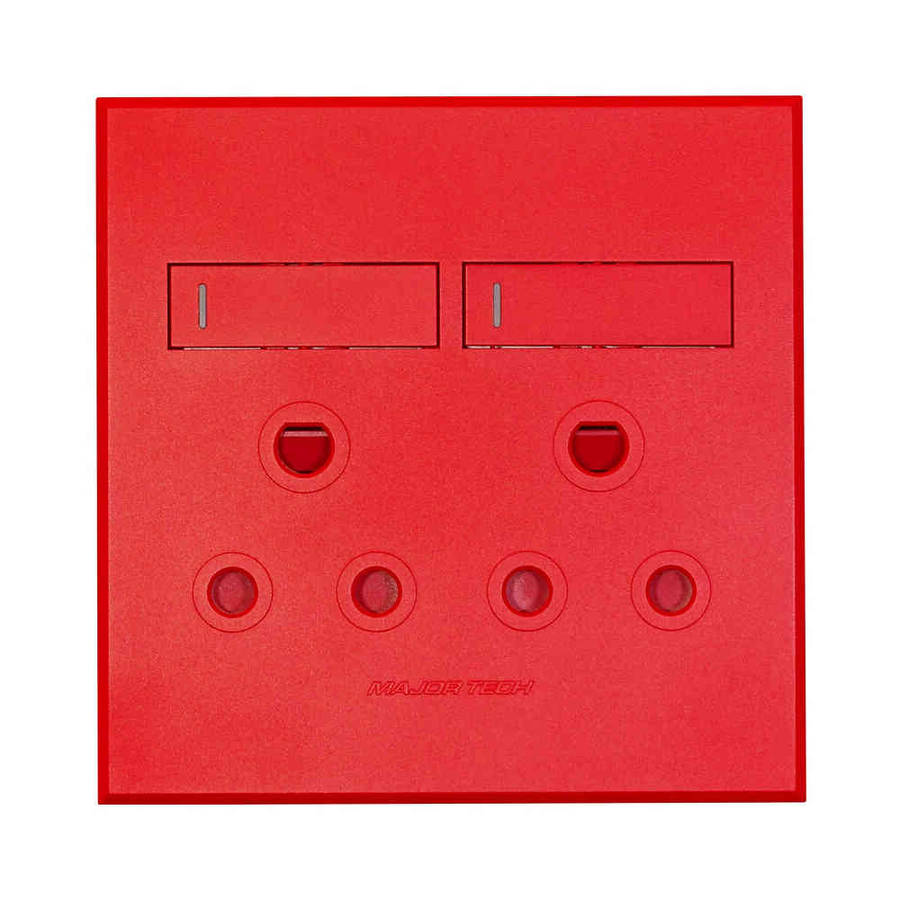 VETi 3 Double Dedicated RSA Socket 4 x 4 - Red