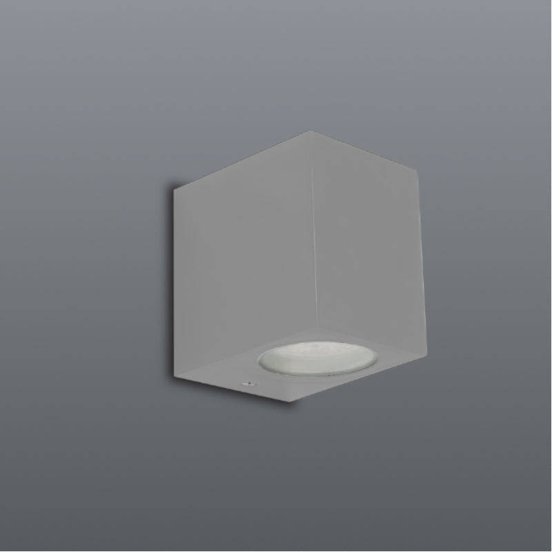 Spazio Block P Downface Square 10W GU10 LED Wall Fitting