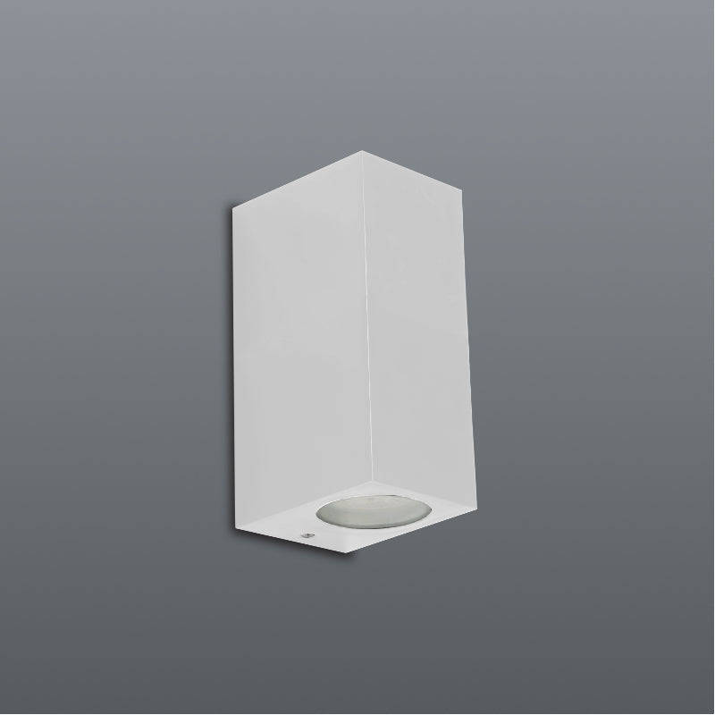 Spazio Block P Up and Down Rectangular 10W GU10 LED Wall Fitting