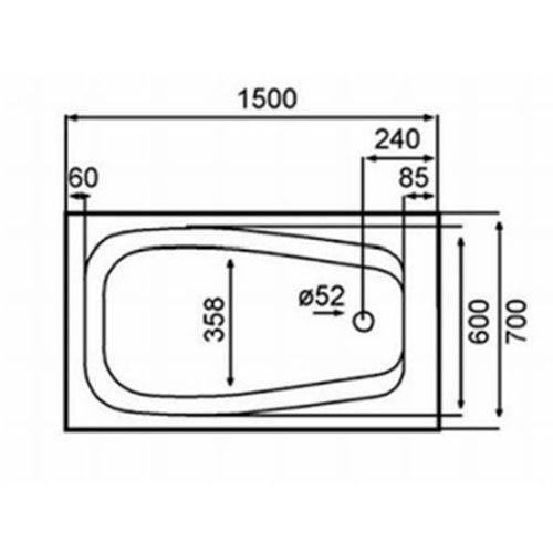 Cobra Carmen Built-in Bath - White