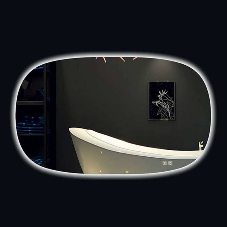 K. Light Rectangular LED Bathroom Mirror 4000K
