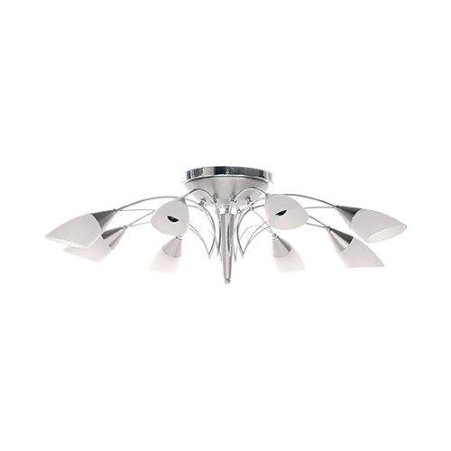Bright Star Satin Chrome Flush Mount Pendant
