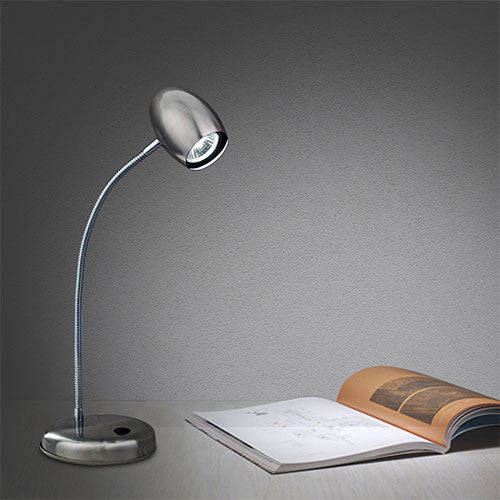 Bright Star Satin Chrome Desk Light