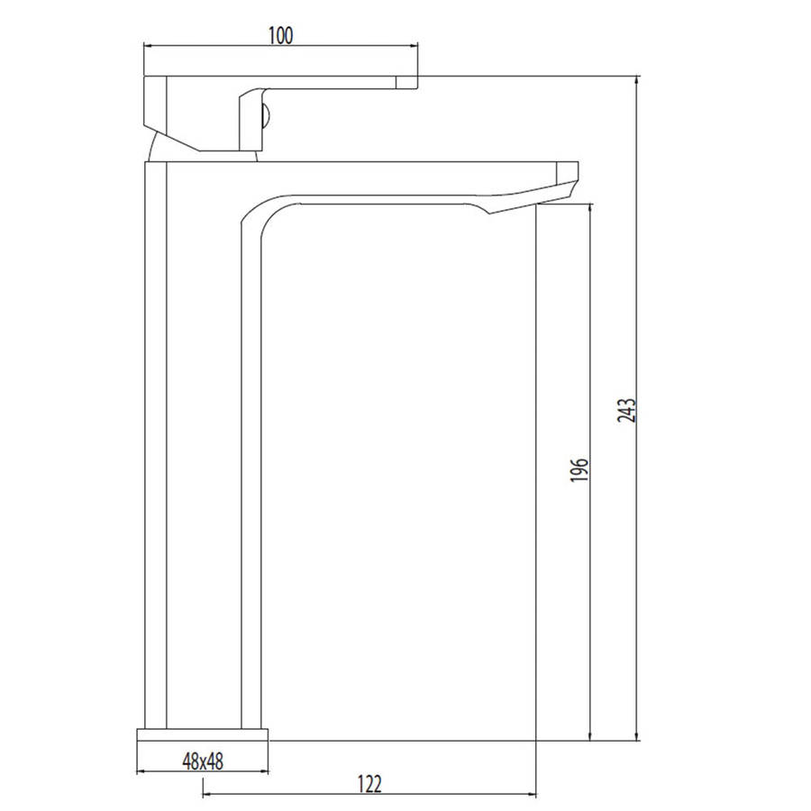 Cobra Arrive High Rise Basin Mixer