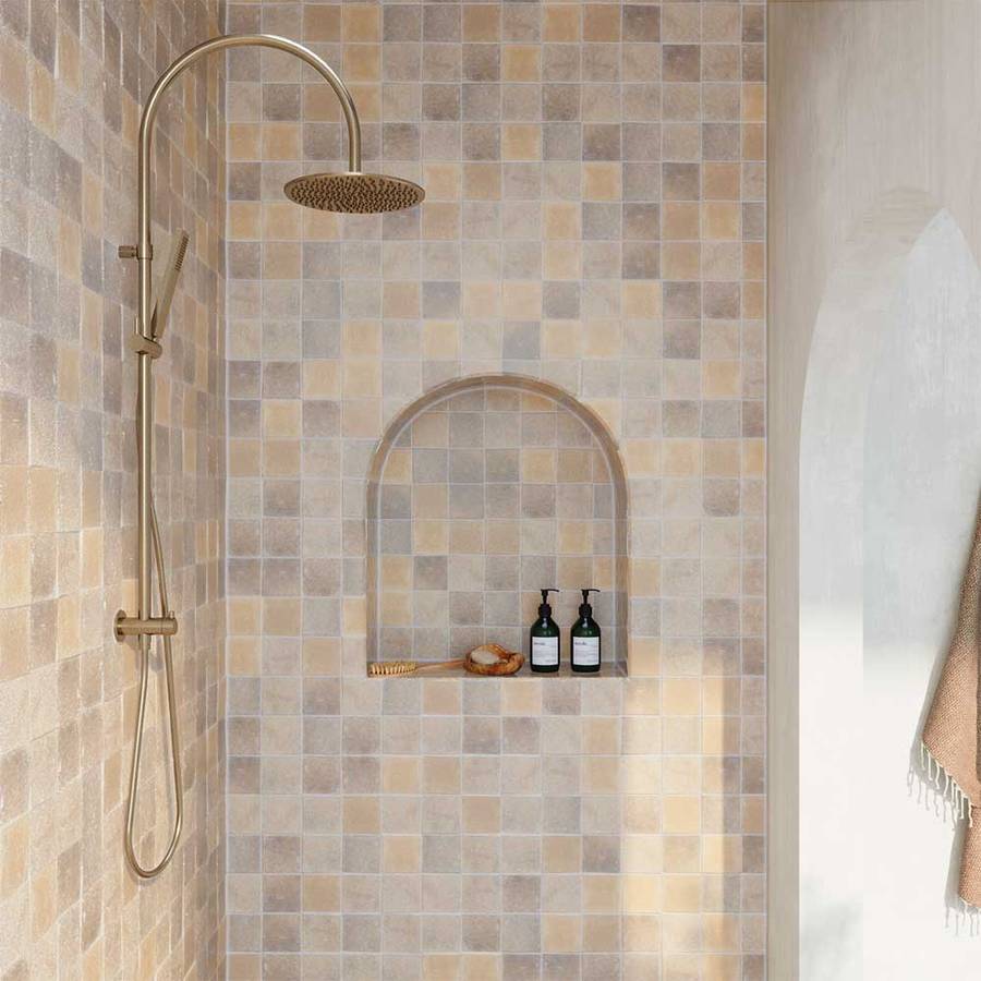 Trendy Taps Aurum Goose Neck Shower Set - Gold