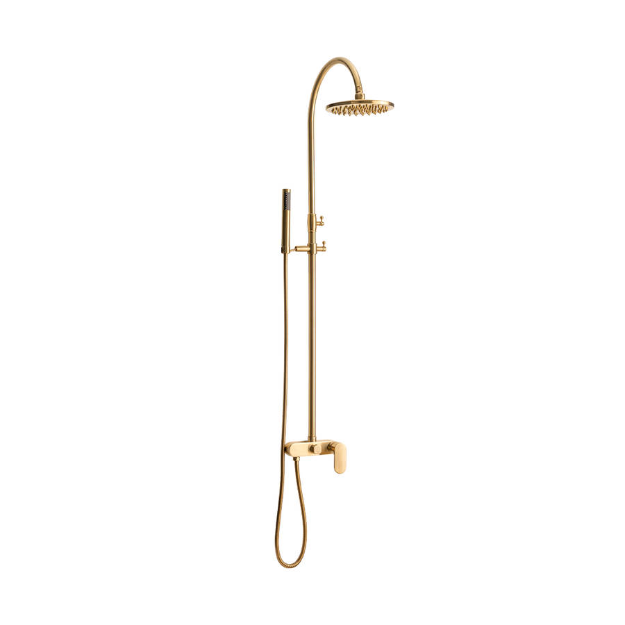 Trendy Taps Aurum Goose Neck Shower Set - Gold