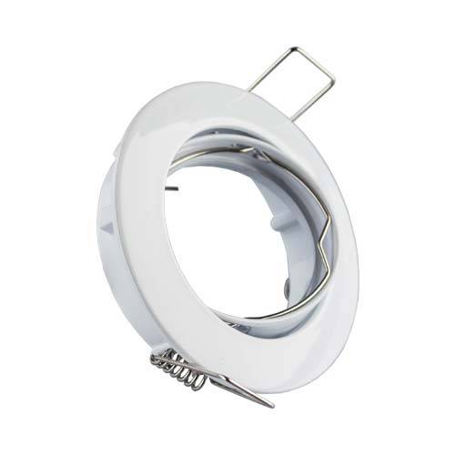 Genstar Tilt Recessed Downlight GU10 83mm - White