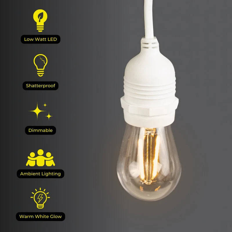 Litehouse LED Traditional Festoon Replacement Bulb E27 220-240V 2700K