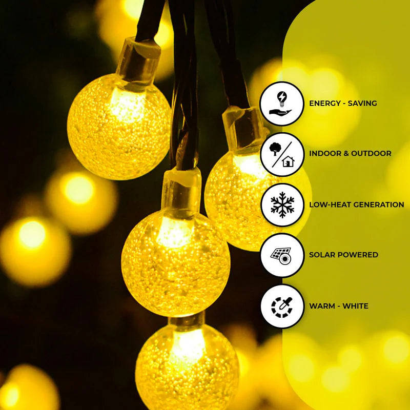 Litehouse Solar Bubble Ball LED Fairy Lights