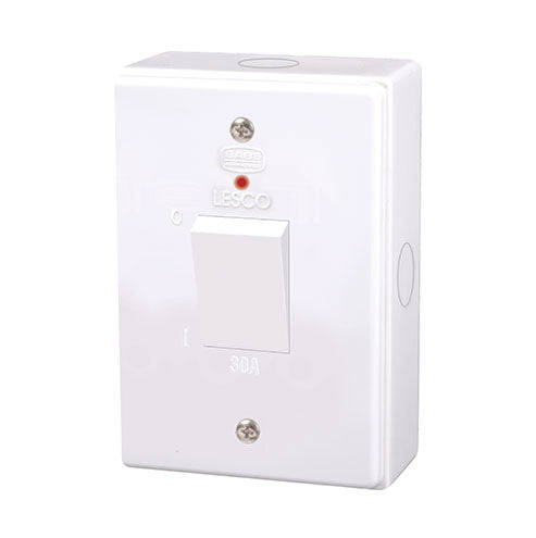 Lesco LSS Surface Mount Isolator Switch 2P 30A 4 x 2 - Shrink Wrapped