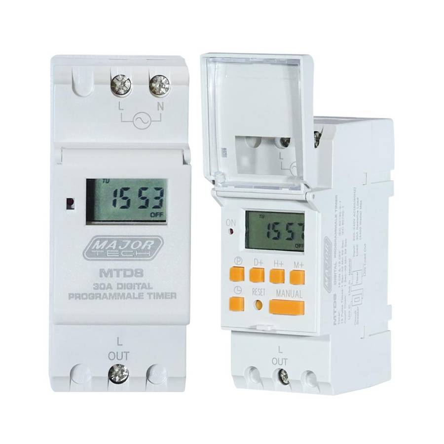Major Tech 8 Setting Digital Industrial Programmable Timer