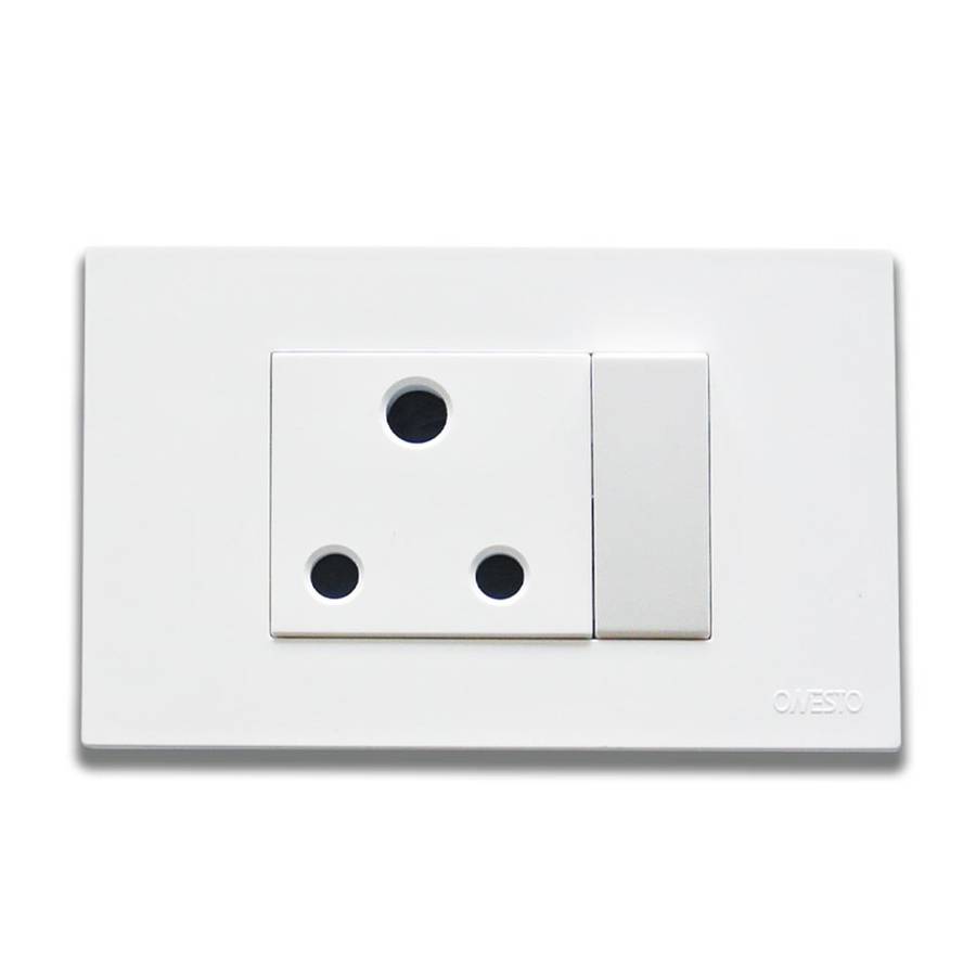Onesto Matrix Wall Socket Horizontal RSA 2 x 4