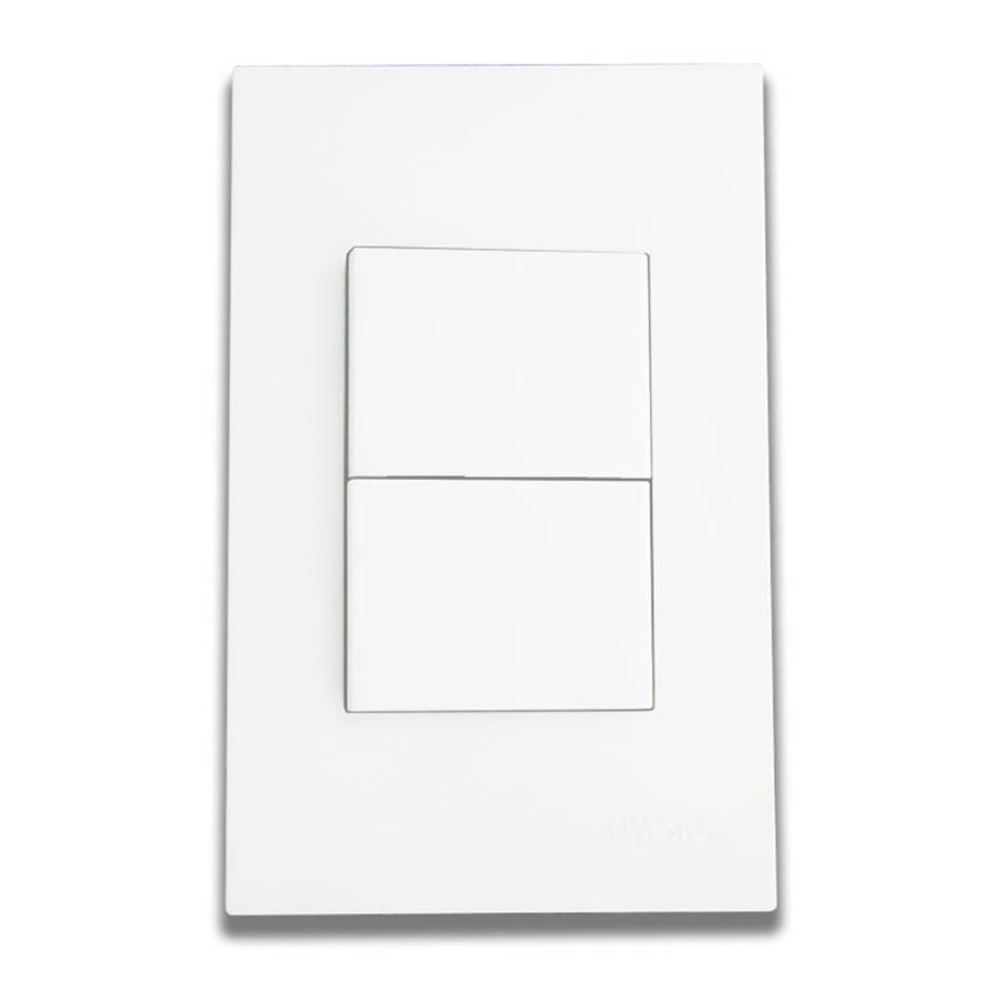 Onesto Matrix Medium 2 Lever 1-Way Light Switch 4 x 2