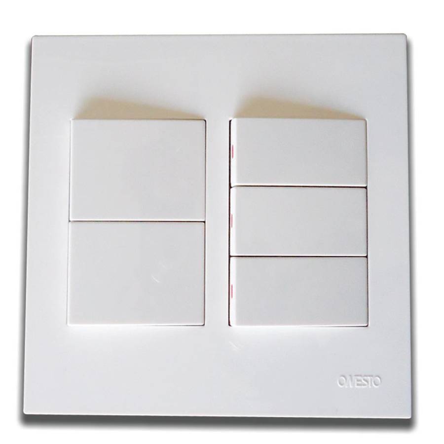 Onesto Matrix 5 Lever 1-Way Light Switch 4 x 4