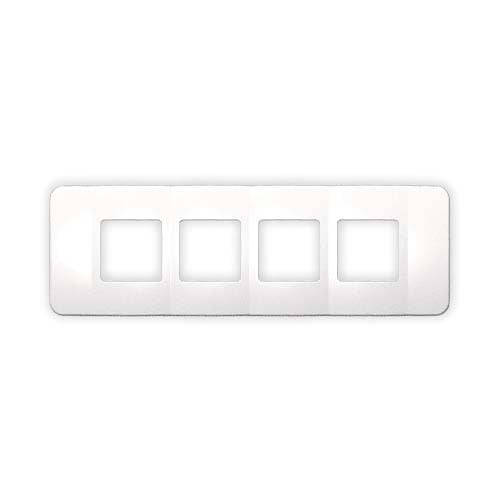 VETi 1 Omni Cluster 4 Wide Module Cover Plate - White Trim