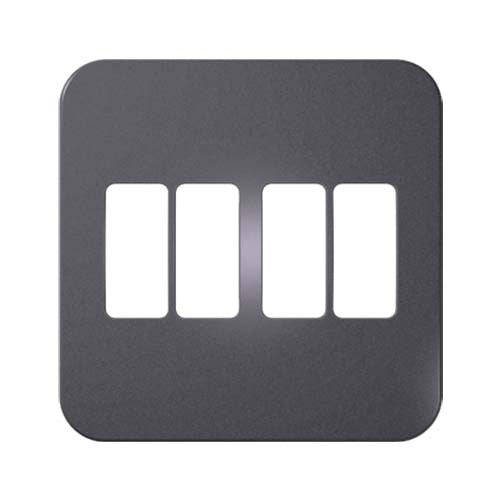 VETi 1 4 Vertical Module Cover Plate 4 x 4 - White Trim