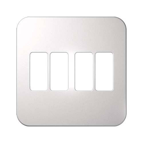 VETi 1 4 Vertical Module Cover Plate 4 x 4 - White Trim