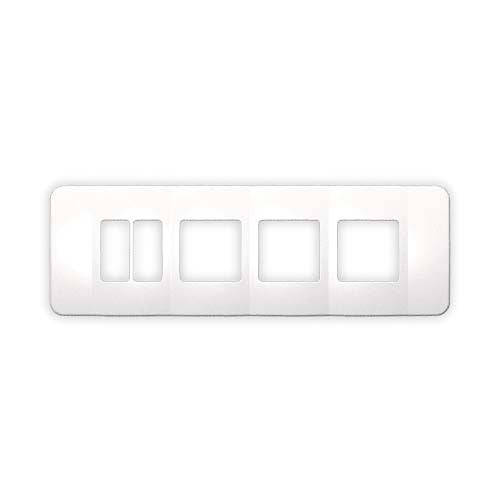 VETi 1 Omni Cluster 2 Vertical & 3 Wide Module Cover Plate - White Trim