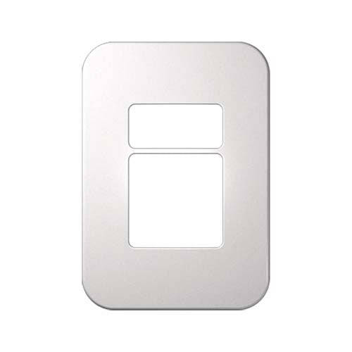 VETi 1 1 Horizontal & Wide Module Cover Plate 4 x 2 - White Trim