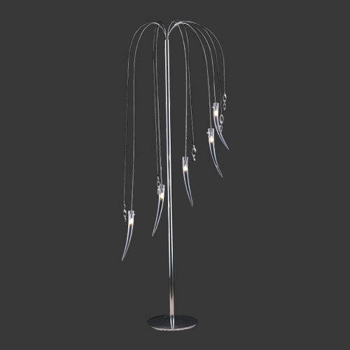 K. Light Tusk Glass Floor Lamp