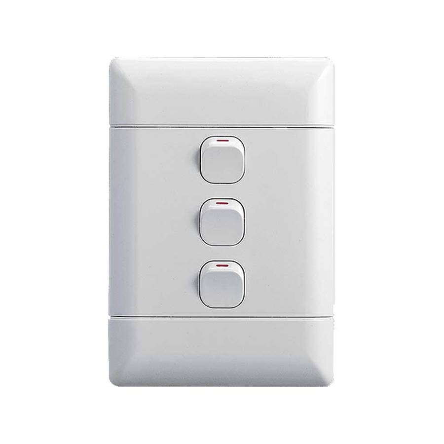 NEU 3 Lever 1-Way Switch 4 x 2