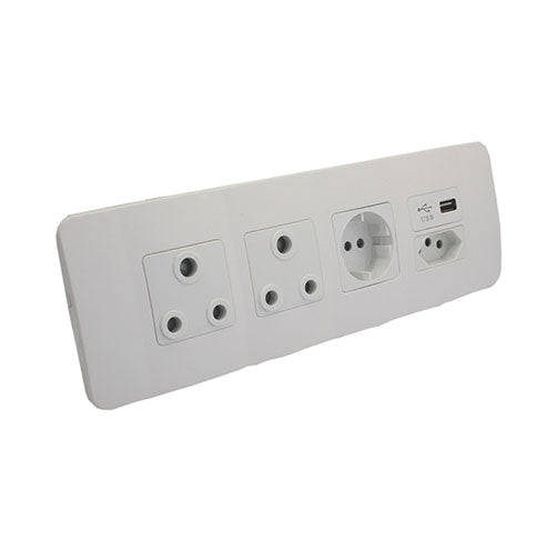 VETi 1 Omni Cluster 5 Module Combo Cluster Socket - White Modules