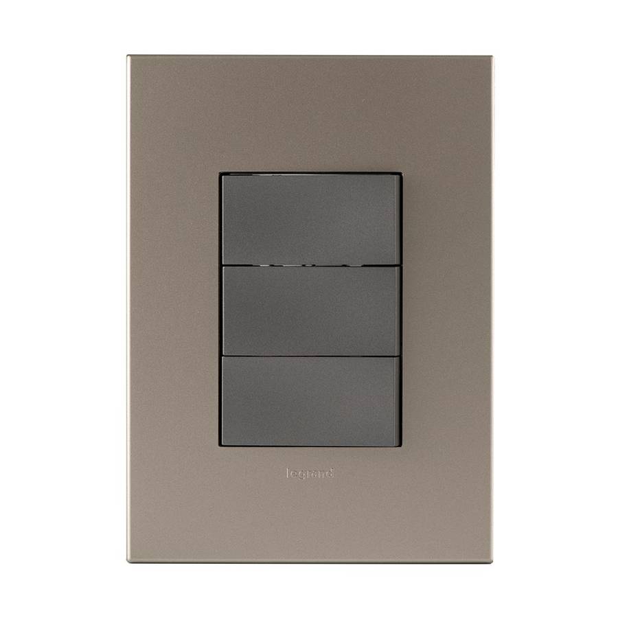 Legrand Arteor 3 Lever Switch with Dimmer 4 x 2