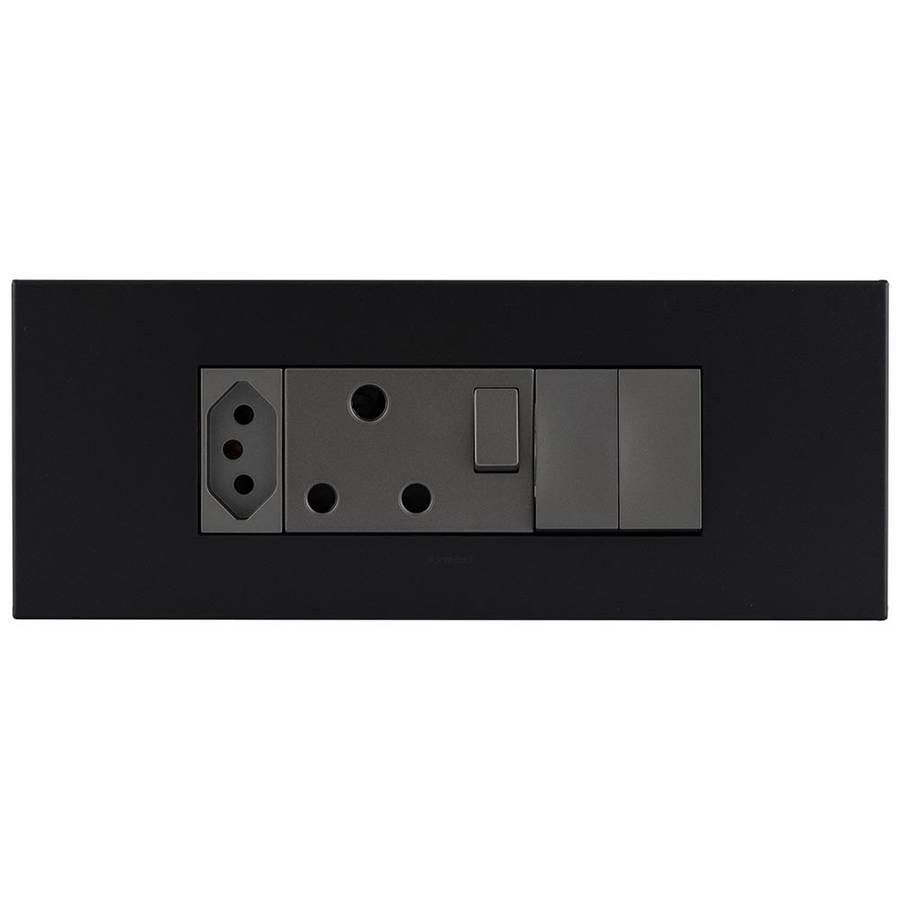Legrand Arteor 6-Module Power Cluster V-Slim + RSA Socket + 2x Switches