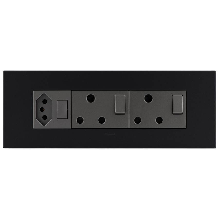 Legrand Arteor 8-Module Power Cluster V-Slim + 2 x RSA Sockets