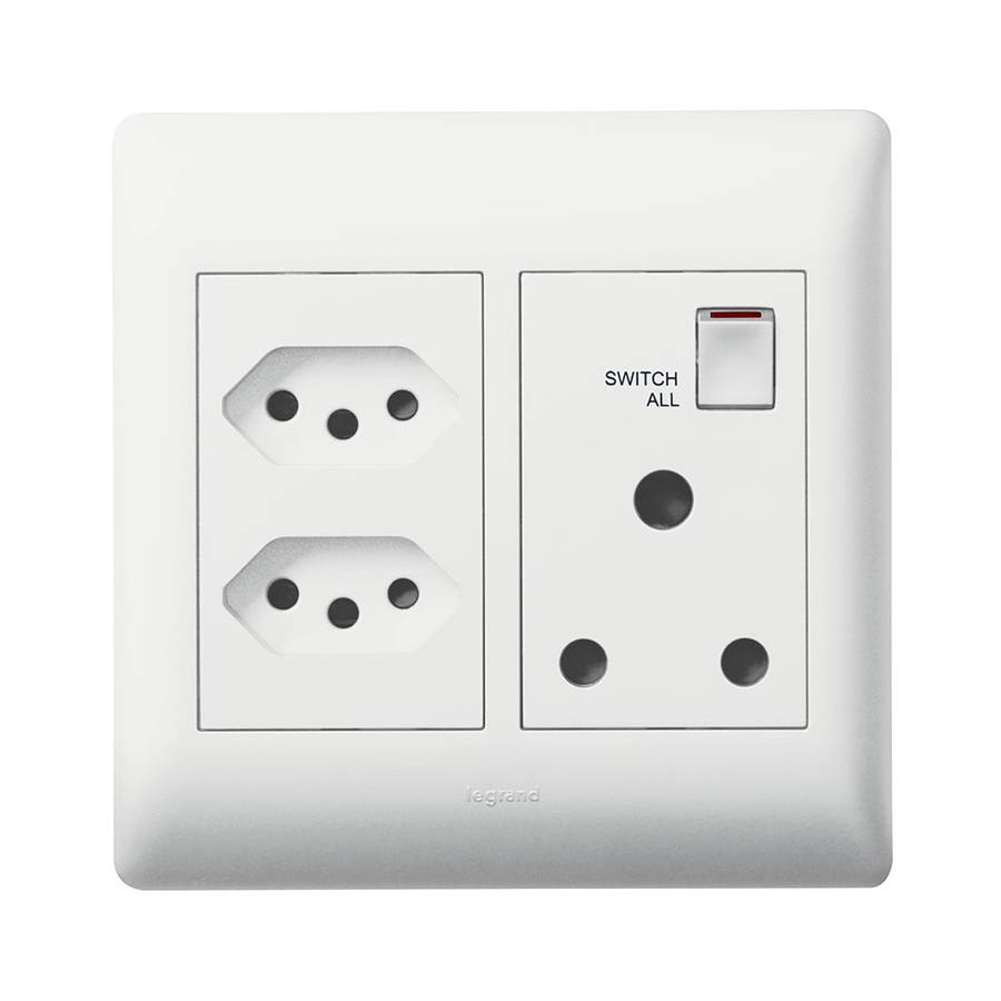 Legrand Ysalis RSA 2 Slimline Socket 4 x 4
