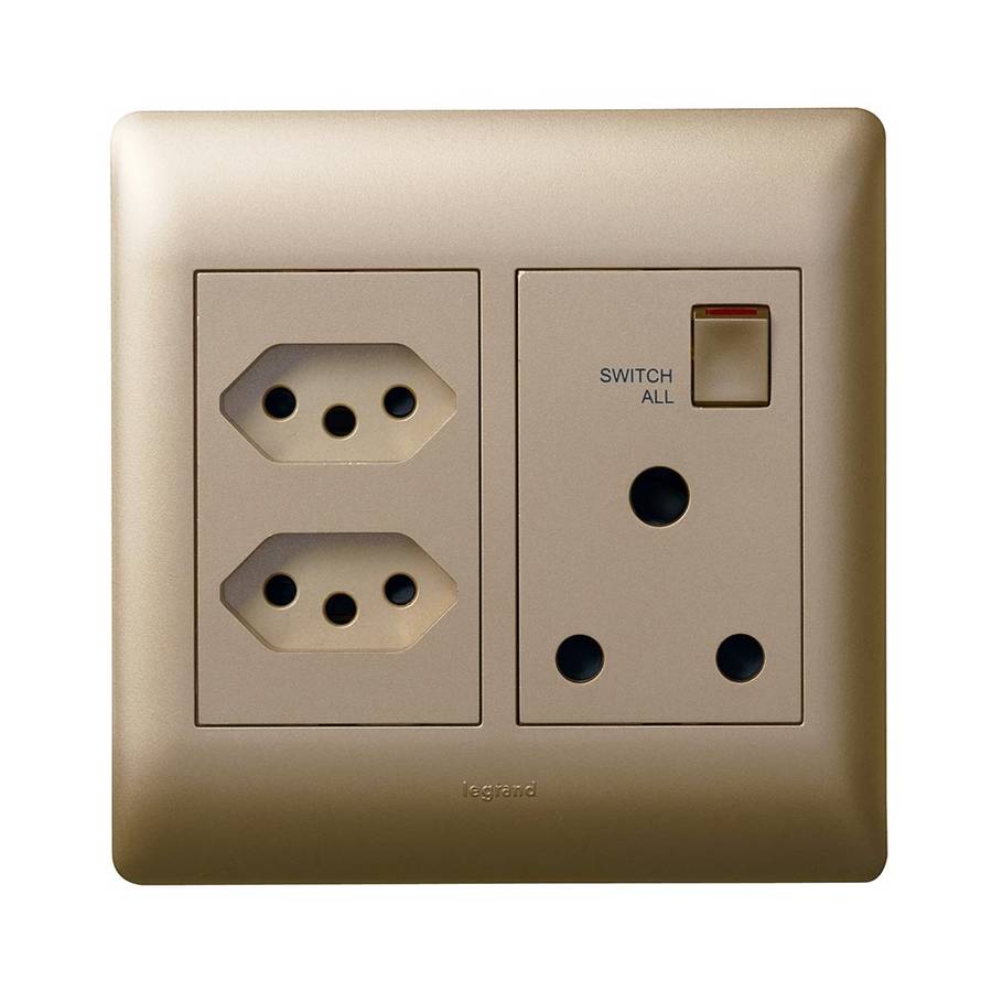 Legrand Ysalis RSA 2 Slimline Socket 4 x 4