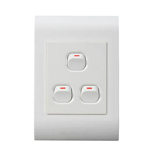 Lesco Pipelli 3 Lever with 2-Way Light Switch 4 x 2