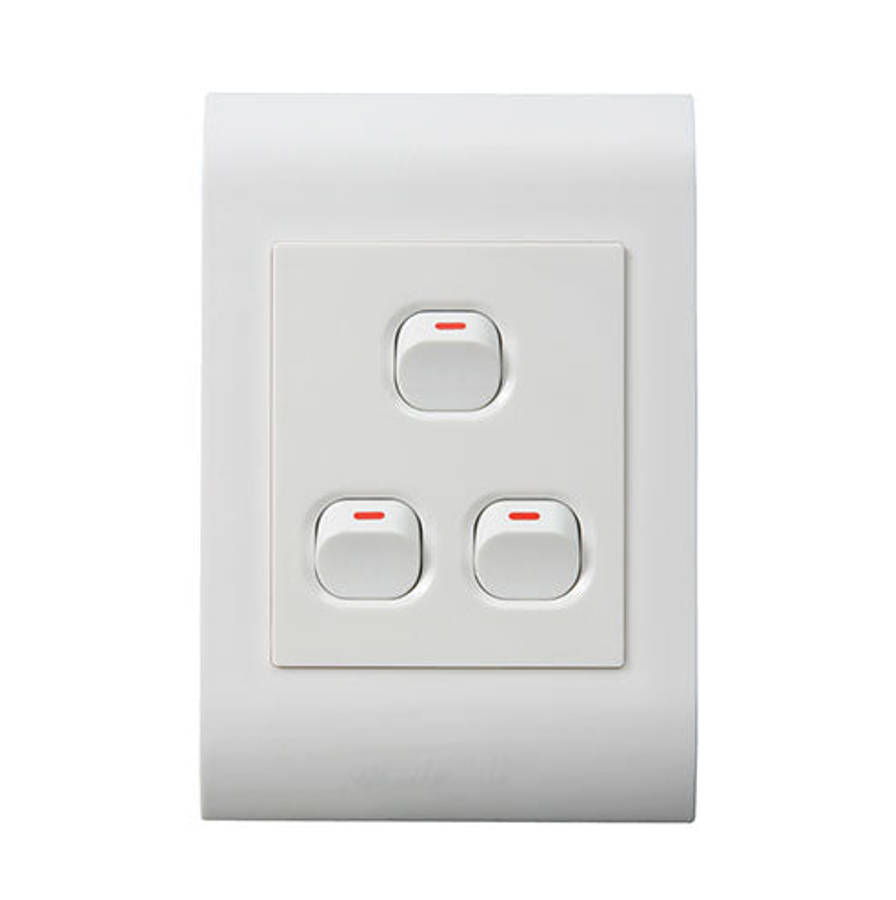 Lesco Pipelli 3 Lever with 2-Way Light Switch 4x2