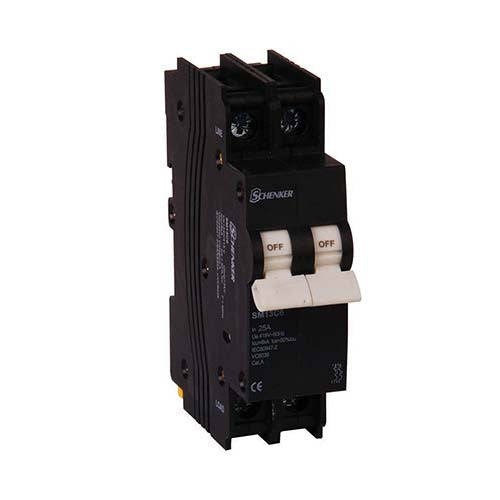 Schenker 2 Pole 3kA Mini Rail Circuit Breaker
