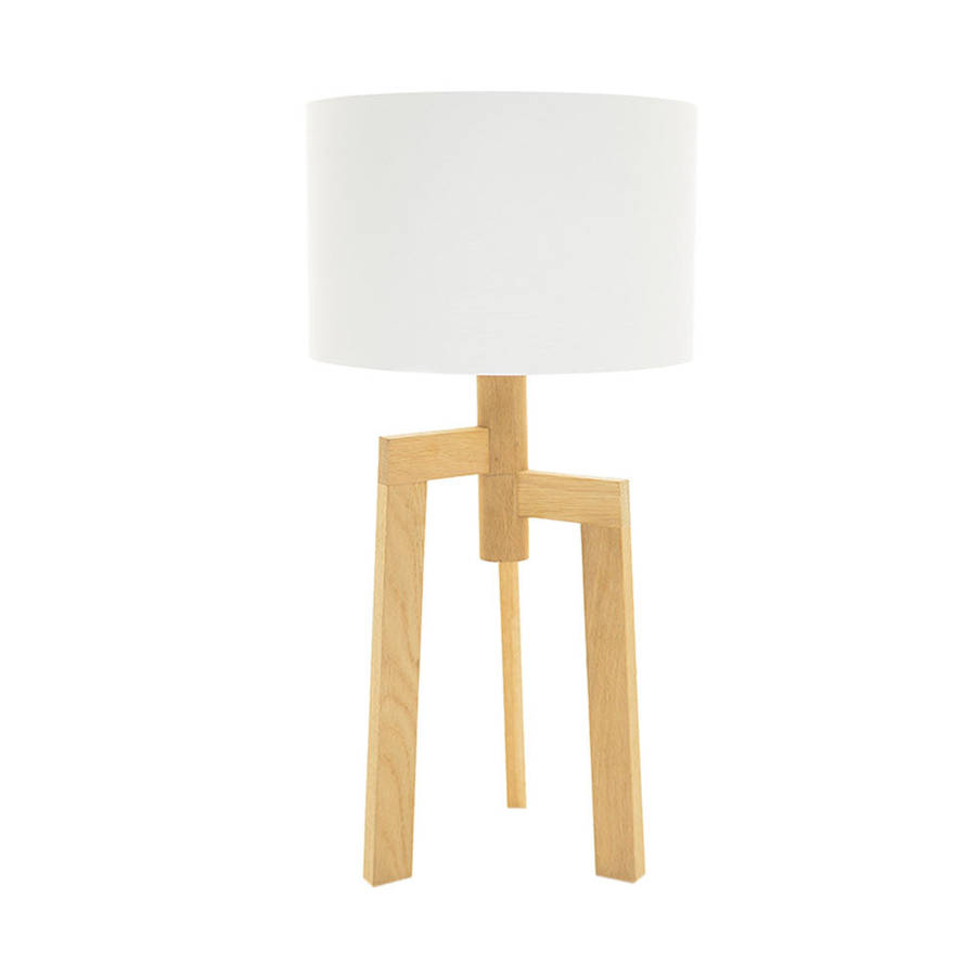 Wire World Oak Jaggered Table Lamp - Natural