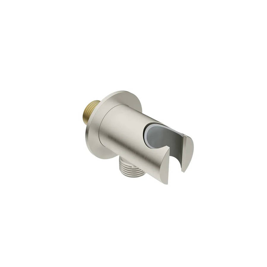 LIQUIDRed STILO Hand Shower Holder + Connector - Brushed Stainless Steel