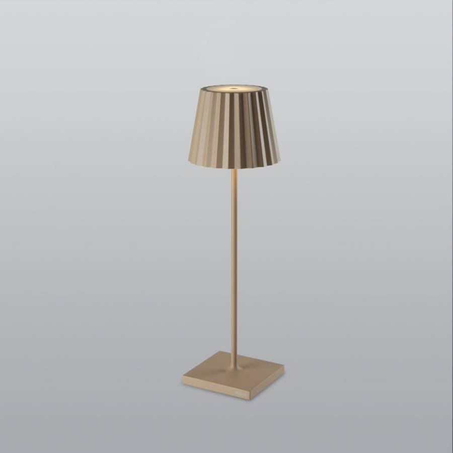 Spazio Plissè Rechargeable LED Table Lamp 2.2W 188lm 2700-3000k