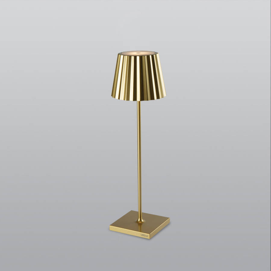 Spazio Plissè Rechargeable LED Table Lamp 2.2W 188lm 2700-3000k