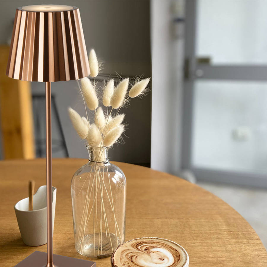 Spazio Plissè Rechargeable LED Table Lamp 2.2W 188lm 2700-3000k